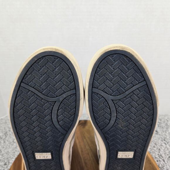 Converse Pro Leather Vulc Mid White Blue Red Striped Casual Y2K Sneaker Mens 9 - Picture 9 of 12